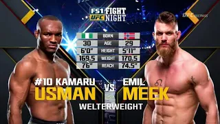 Kamaru Usman vs Emil Meek