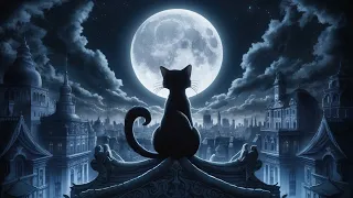 【Sleep/2 BGMs】"Night of the Black Cat" Relaxation: Healing the Mind