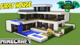 I build EPIC MODERN HOUSE in Minecraft Indium Craft SMP !