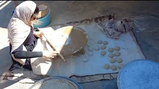 Baking bread Zakia Khanum