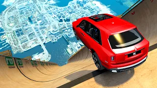 GTA 4 Mega Ramp Crash Testing (Real Cars Mods) ep.1