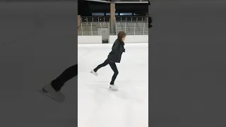 First waltz jump!! #figureskating #figureskater #shorts #youtubeshorts #skating