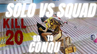 GACOR !!! SOLO V SQUAD Go To CONQUEROR PUBG MOBILE SKYLINEPUBGM KILL 20