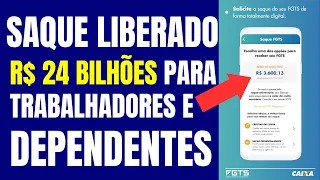 SAQUE LIBERADO / R$ 24 BILHÕES PARA TRABALHADORES E DEPENDENTES / VALOR ‘ESQUECIDO’ COTAS PIS_PASEP