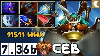 Ceb - Gyrocopter Afterburner Carry - 11511 MMR - 7.36b - Immortal Dota 2 Pro Plays