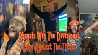 The Best Compilation￼ Of Fans Reacting To The Bengals Win Against The Titans in The Divisional Game