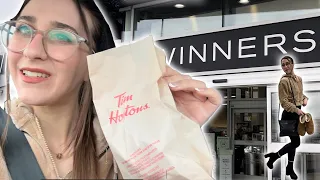 A day in my life, run errands with me - WINNERS, TIM HORTON'S, HAUL!