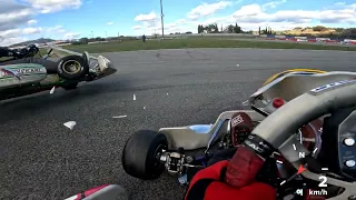 Crash at kartodromo afidnes