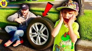 The Wheel Fell Off The Car with UCAN Kids !!!