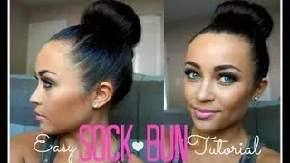 EASY Sock Bun Tutorial!