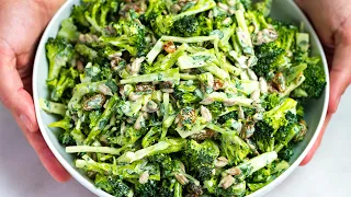 Easy Broccoli Slaw - With the best dressing!