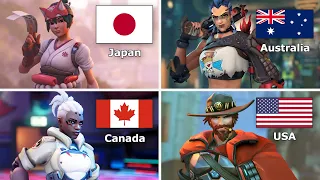 Overwatch 2 - All Heroes/Characters Nationality