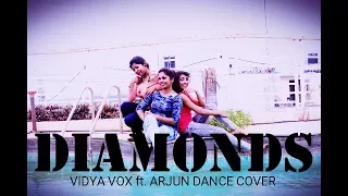 Vidya Vox - Diamonds (ft. Arjun) Dance cover | Kuthu fire Ep | vidya vox dance (lyrics reaction)