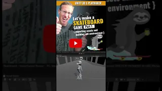 Easy Unity 3D Skateboard Tutorial #Short