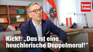 Kickl: „Das ist eine heuchlerische Doppelmoral!“ I SOMMERGESPRÄCHE krone.tv