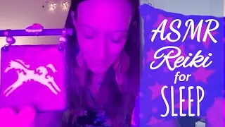 ASMR REIKI for Sleep 😴💤🌛🌠 {Whispering, Crystal Singing Bowl Sound Therapy & Selenite Wand}