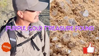 Purple Gold Treasure Found  #Rockhounding The Kingston Range For Crystals