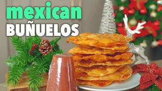 These Buñuelos are the BEST! | Easy Mexican Buñuelos with Piloncillo / Sugar Cane Syrup