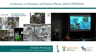 CNNP 2020 - Christian Weinheimer: First Results from the Neutrino Mass Experiment KATRIN