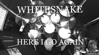 Here I Go Again #whitesnake  - #DrumCover by Johnny Davidson #hereigoagain #drums #fyp #80s #foryou