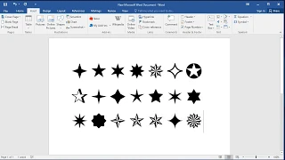 How to insert star symbols in Word: How to find star symbol in Word