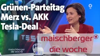 Grünen-Parteitag, Merz vs. AKK, Tesla-Deal – maischberger. die woche vom 20.11.19