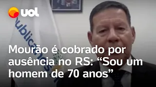 Mourão diz em entrevista que ajudar vítimas de enchentes no RS seria ‘desvio de função’; vídeo