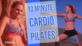 10 Minute Cardio Pilates Workout----Standing No Equipment Cardio Barre for Fat Burning and Toning