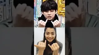 Taehyung &Rashmika finger tutting #rashmika #taehyung #bts