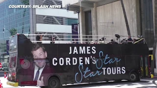 'Avengers: Infinity War' Stars Enjoy Bus Ride With James Corden