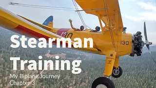 Stearman Biplane Training  #Biplane #Stearman #Stearmanbiplane #Pilottraining #Vintageaircraft