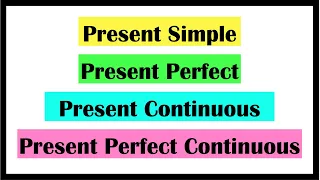 All the PRESENT TENSES | Quick Easy Explanation