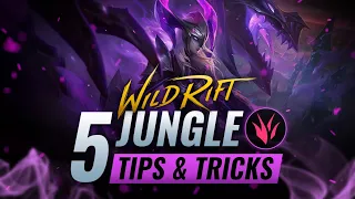 5 CRUCIAL Tips to CLIMB as Jungle in Wild Rift (LoL Mobile)