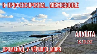 Алушта 18 10 23г.Променад у моря🌊Музей Бекетова👉в Профуголке обстановка/Отели-кафе в межсезонье/Крым