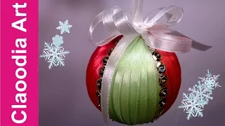 Bombka ze wstążki (ribbon bauble)