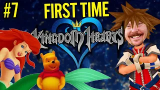 Mike Swims In Atlantica and Plays With Pooh I Kingdom Hearts FOR THE FIRST TIME (PART 7)