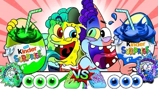 SEA MONSTER MUKBANG ANIMATION💚💙Green Food VS Blue Food Challenge | LUCA mukbang Animation |SLIME