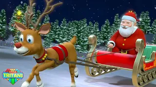 Jingle Bells in italiano | Canzoni di Babbo Natale | Little Tritans | Cartoni animati per bambini