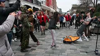 [4K] Mar 2022,( PART 5/7 ) The Big Push Band Busking ,Brighton New Road