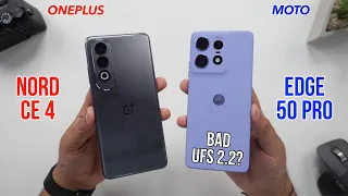 Moto Edge 50 Pro vs OnePlus Nord CE 4 Speed Test Comparison