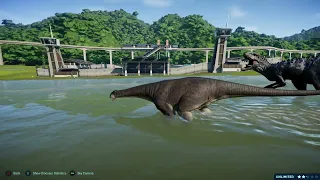 **Jurassic World Evolution: Indominus Rex vs Nigersaurus**