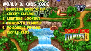 Donkey Kong Country 3 (GBA) (105%) (8|10) / World 8: Kaos Kore [3:2/4K@60]