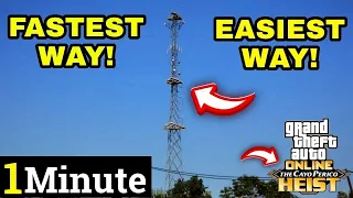 GTA Cayo Perico How to Reach Communications Tower In 1 MINUTE