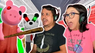 Roblox Piggy JOGANDO COM O MEU PAI (Piggy Roblox) - COISAS DA LUNA GAMES