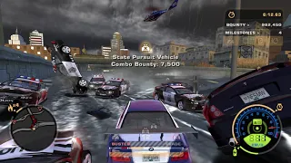 Super Turbo BMW M3 GTR VS 1000 Federals Hard Pursuit in NFS MW