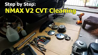 Step by Step CVT Cleaning of NMAX V2 | Linis Panggilid