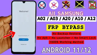 Samsung A20,A02,A03,A10,A12 FRP Bypass New Method 2024 | 1 Click Google Account Bypass Android 11/12