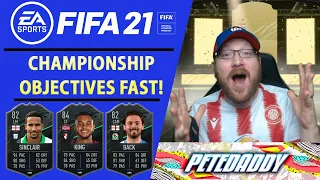 How to Complete CHAMPIONSHIP SQUAD FOUNDATIONS OBJECTIVES FAST Joshua King - Dack - Sinclair FIFA 21
