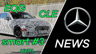 Mercedes-News: Neue ERLKÖNIGE, CLE, smart #1 und #3, erste Fahrt im EQG, AMG One Bestzeit