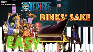 [Easy] ビンクスの酒 Bink's Sake - One Piece | Piano Tutorial
